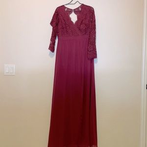 Maxi Maternity Lace Dress